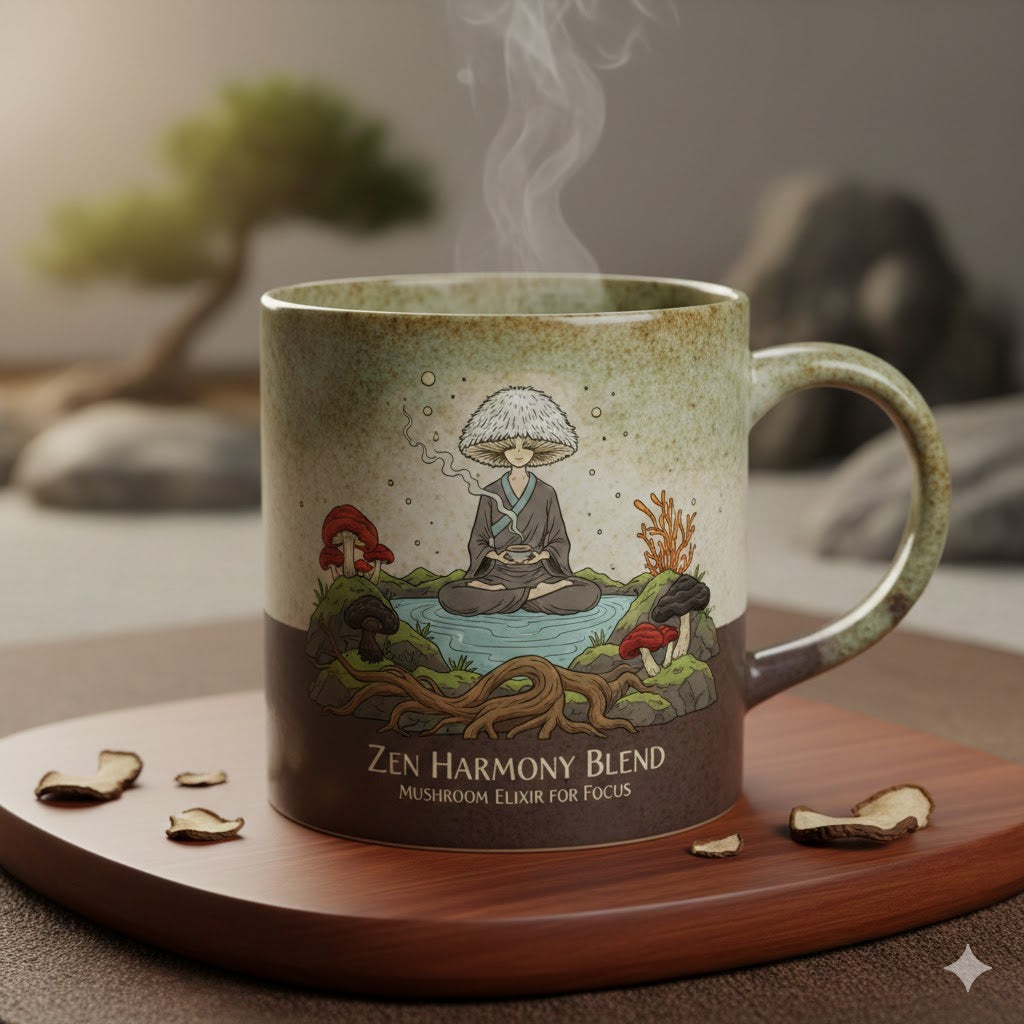 Tramprail's Special Zen Mushroom Coffee (Medium Roast)
